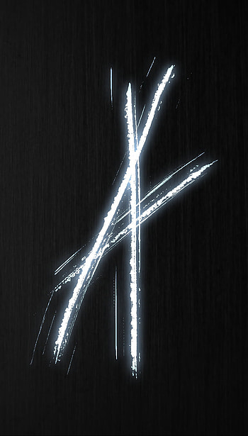 « A », A, blue, neon, electric, letter HD phone wallpaper